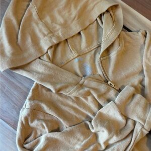 Kyte • Mustard • Hooded Zippered Romper